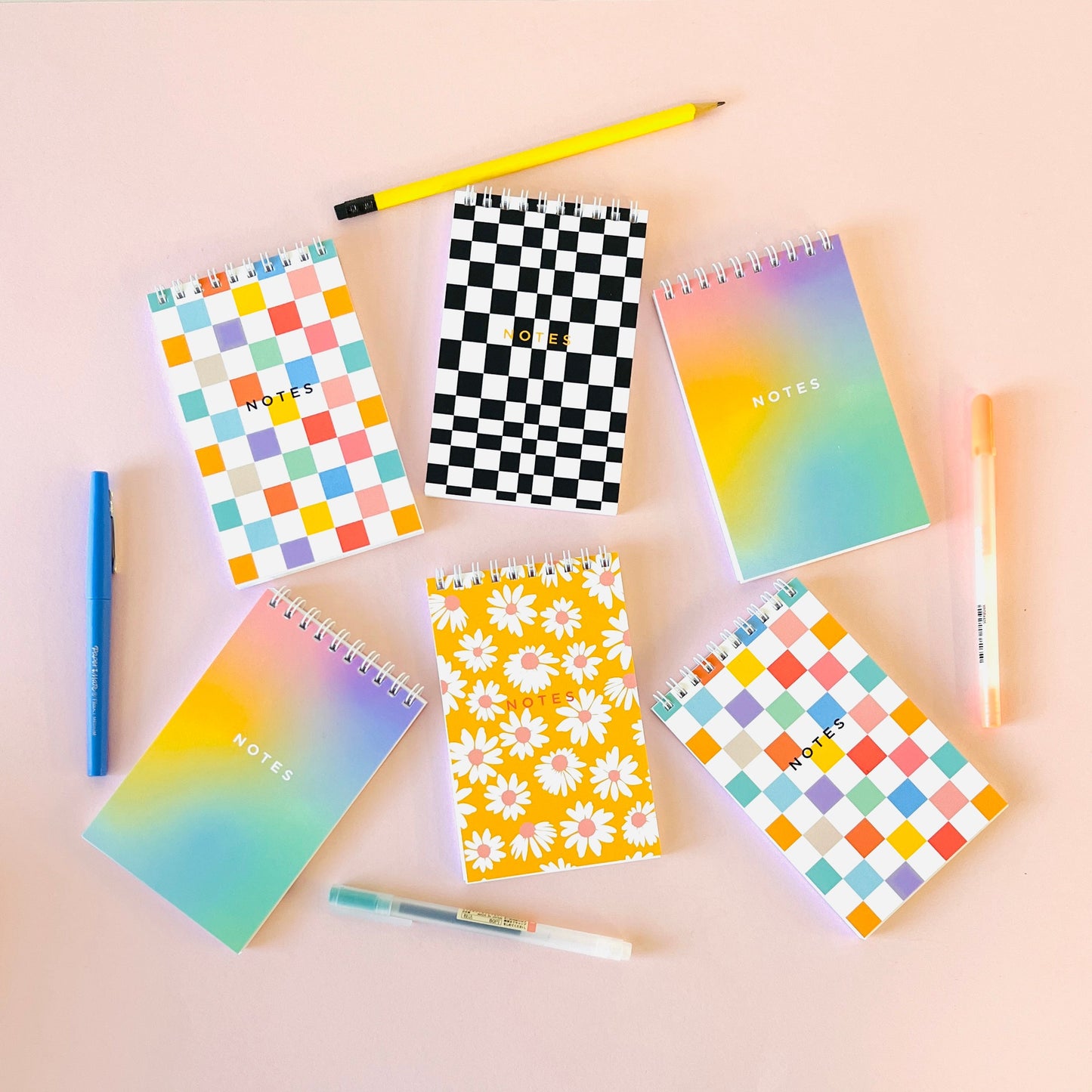 REPORTER NOTEBOOK - RAINBOW OMBRE Blank Pages