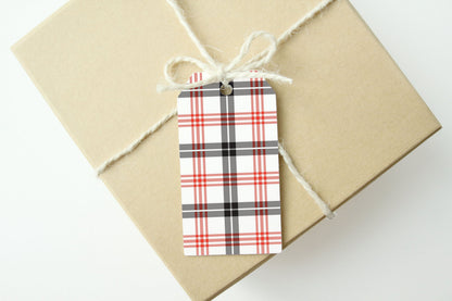 CHRISTMAS PLAID Gift Tags, Set of 10