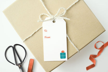 Christmas Tree Gift Tags, Set of 10